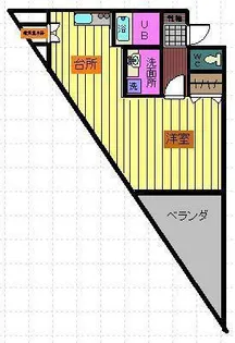 メゾンクリナム多良木【1階】の間取り