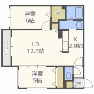 Southern Place 美園(サザンプレイス美園)【1階】の間取り