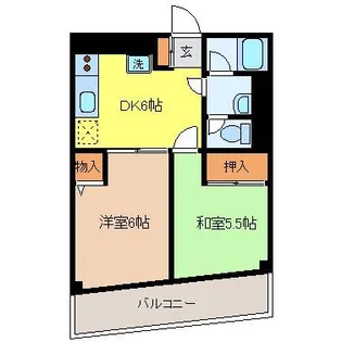 ライオンズマンション長者ケ埼【2階】の間取り