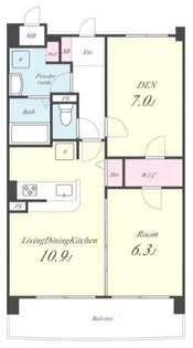 サンライズ オモテ【1階】の間取り
