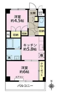 サンテラス藤【3階】の間取り