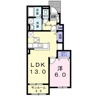 グレイス・メゾンII【1階】の間取り