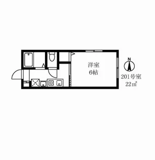 シェリエ中目黒【2階】の間取り