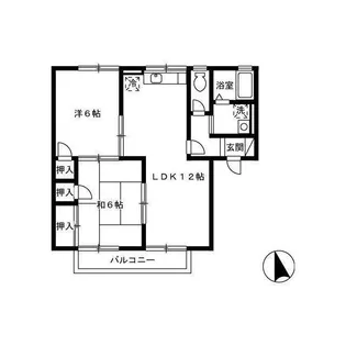 セジュール高塘(タカトモ)【1階】の間取り