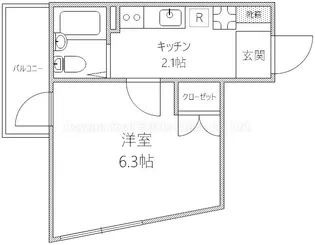マスターピース三ノ輪【3階】の間取り