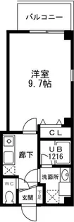 グラディオ大浜【6階】の間取り