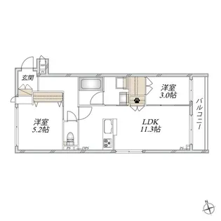 Per Sempre ペルセンプレ【2階】の間取り