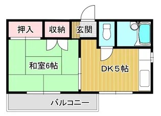 コーポ早苗【2階】の間取り