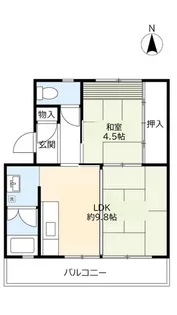 UR富田【2階】の間取り