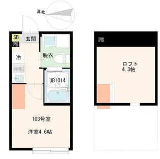 西野MTHレジデンス【1階】の間取り