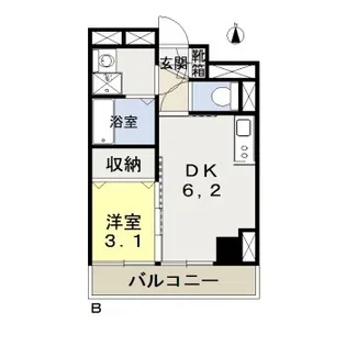ブランシェ駅元町【2階】の間取り
