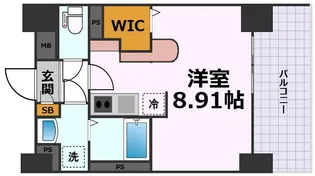エステシア名駅【5階】の間取り