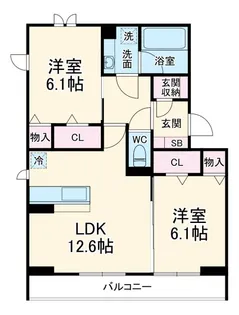 エトワールシャトー【2階】の間取り