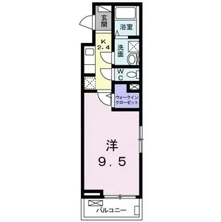 サンメリー辻・鴨宮【2階】の間取り