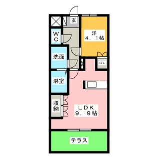 プランドールI【1階】の間取り