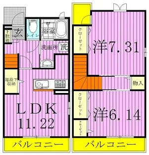 フルール レジデンス【2階】の間取り
