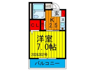 サンハイツ【2階】の間取り