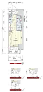 プレサンスOSAKA DOMECITYワンダー【9階】の間取り