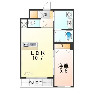 大塚ガーデンプレイス【2階】の間取り