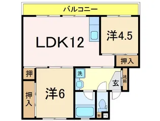 スカイクレスト青葉台I【4階】の間取り