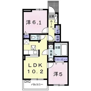 エムズ ドゥーエ II【1階】の間取り