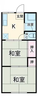扇ハイツ【1階】の間取り