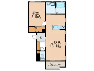 エレアージュ西明石駅前【1階】の間取り