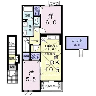 パルテール【2階】の間取り