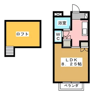 アルカンシェール【1階】の間取り