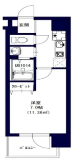 Dコート川崎駅前【11階】の間取り