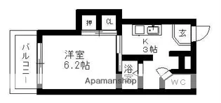 グリーンハイツ浅野II【1階】の間取り