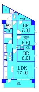 クレッセント新川崎エグゼ【5階】の間取り