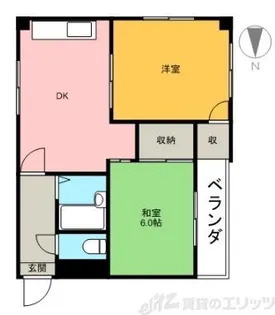 シャトレ―寿【2階】の間取り