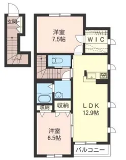 メゾンベールVI番館【2階】の間取り
