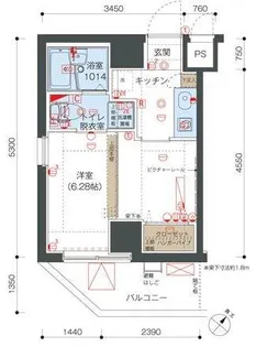 リヴシティ向島【6階】の間取り