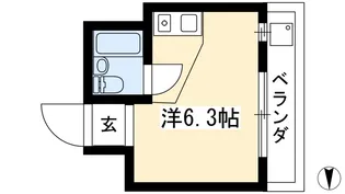 サナップ御所東【2階】の間取り