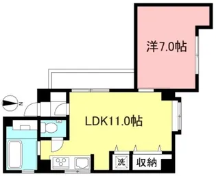 山本ビル【2階】の間取り