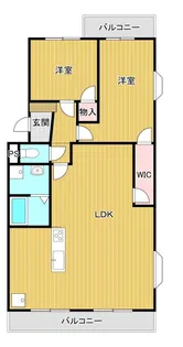 フローラ蜆塚II【2階】の間取り