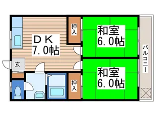 泉コートビレッジ【1階】の間取り