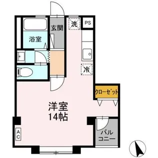 ざおうマンション【1階】の間取り