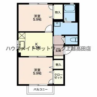 パンパスグラス【2階】の間取り