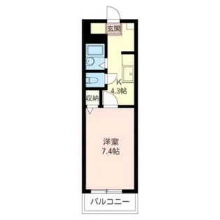 メゾンプリュースドゥ【3階】の間取り