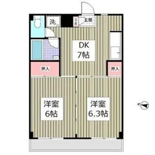 蓮田木下マンション【4階】の間取り