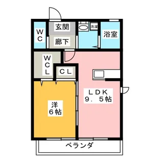 ラフィーネ南郊G【1階】の間取り