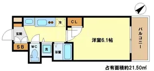 プレサンス天満ステーションフロント【2階】の間取り