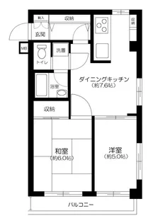 ジュエリー世田谷【6階】の間取り