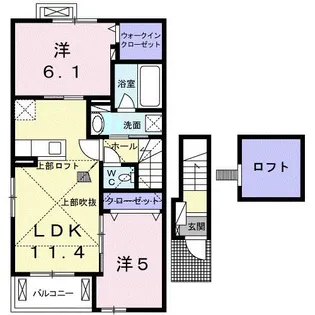 カーサ・フランブリーズ【2階】の間取り