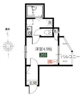 メルディア梅島II【2階】の間取り