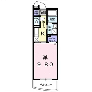 Gold M Kamo【1階】の間取り