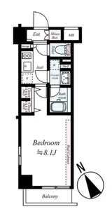 ブライズ練馬NORTH(BRIZZ練馬NORTH)【1階】の間取り